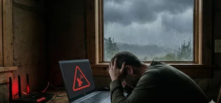 SkyDSL Störung. Anschluss ausgefallen