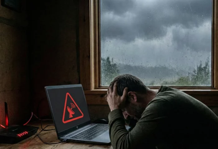 SkyDSL Störung. Anschluss ausgefallen